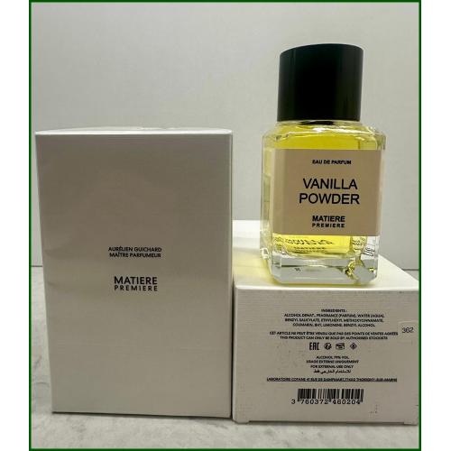 Matiere Premiere Vanilla Powder 100 ml Unisex EXCLUSİVE AMBALAJLI Parfüm Matiere Premiere Vanilla Powder 100 ml Unisex EXCLUSİVE AMBALAJLI Parfüm