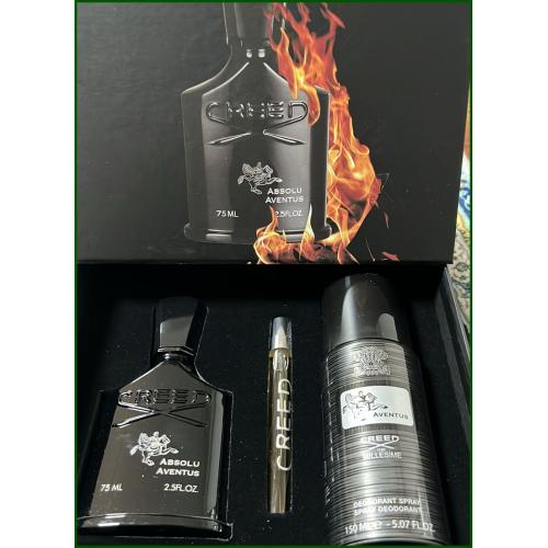CREED Absolu Aventus 75 ml Edp Erkek Parfüm & Deodorant 150 ml & Dekant 10 ml çanta boy ÖZEL GİFT SET