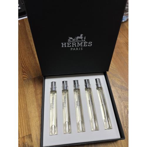 HERMES TERRE HERMES ÇANTA SETİ ( 5 x 7,5 ML ) Extrait Erkek Decant Canta boy Parfüm