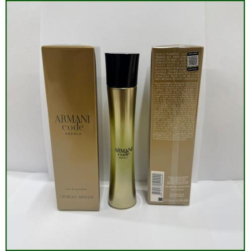 Giorgio Armani Code Absolu 75 ml Bayan ORJİNAL AMBALAJLI Parfüm Giorgio Armani Code Absolu 75 ml Bayan ORJİNAL AMBALAJLI Parfüm