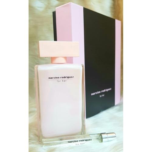 Narciso Rodriguez for her pink Edp SET 100 ml Bayan parfüm & 1 x 20 ml Decant çanta boy parfüm Narciso Rodriguez for her pink Edp SET 100 ml Bayan parfüm & 1 x 20 ml Decant çanta boy parfüm